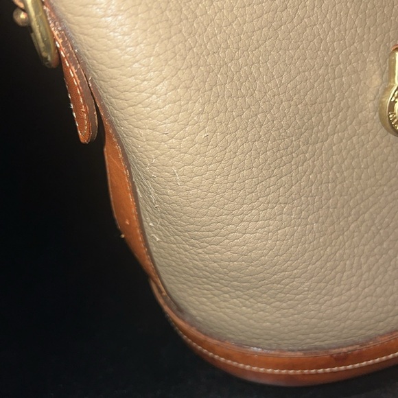 Vintage Dooney & Bourke Norfolk Beige and Brown Satchel - Picture 13 of 13